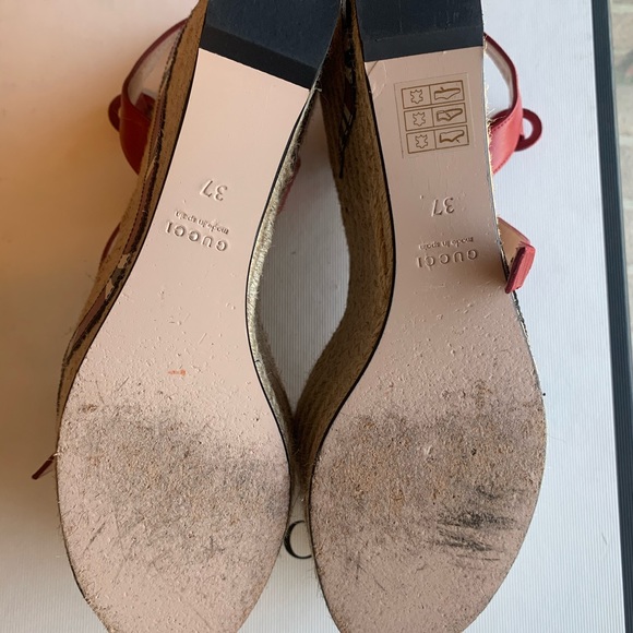 GUCCI Barbette Espadrille Wedge Sandal - Picture 8 of 10